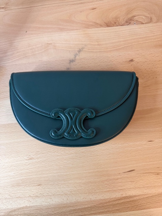 C Handbags - C Besace Cuir Triomphe bag green blue teal mini